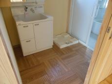 天然木自然素材の家洗面脱衣室