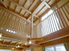 天然無垢の家吹き抜け